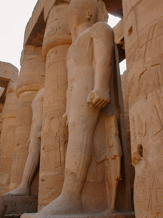 Statuen am Luxor Tempel Foto 